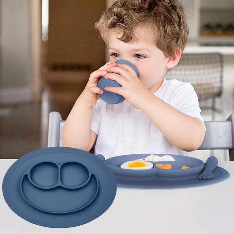 Plato-Antideslizante-De-Silicona-Indigo---Ezpz