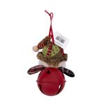 Adorno para Árbol Santa con Cascabel Rojo 13 Cm