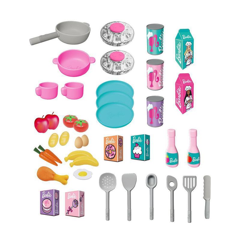 Cocina Barbie con Luz Y Sonido 40 Pzas