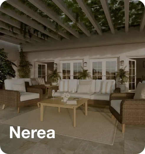 Explora la colección de muebles de exterior Nerea de la marca Naterial.