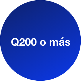 Q200 o más