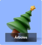 Árboles de Navidad para decorar el hogar y crear ambientes festivos durante la temporada.