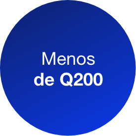 Menos de Q200