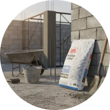 Construcción con materiales y productos esenciales para realizar proyectos, reparaciones y remodelaciones.