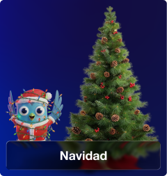 Navidad con árboles navideños, adornos y decoraciones para crear ambientes festivos en el hogar.