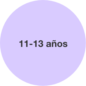 11-13 años