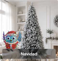 Navidad con árboles, decoración y accesorios para crear ambientes festivos en el hogar.