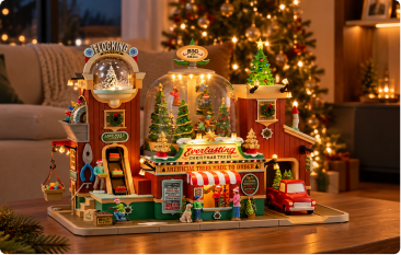 Nacimientos y villas navideñas para complementar la decoración del hogar en Navidad.