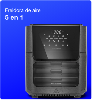 Freidora de aire 5 en 1 para preparar diferentes alimentos de forma práctica en casa.