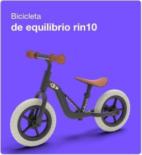 Bicicleta de equilibrio rin 10 para aprendizaje y diversión infantil.