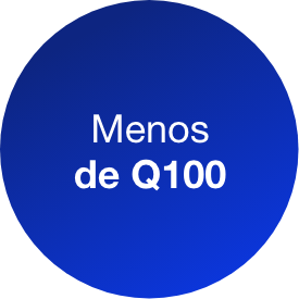Menos de Q100