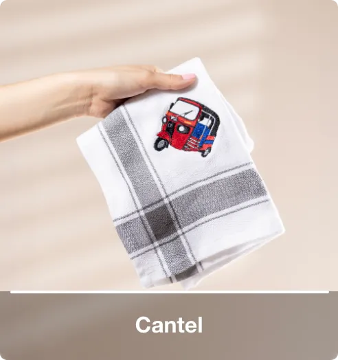 Cantel con diseños bordados inspirados en Guatemala para complementar el hogar.
