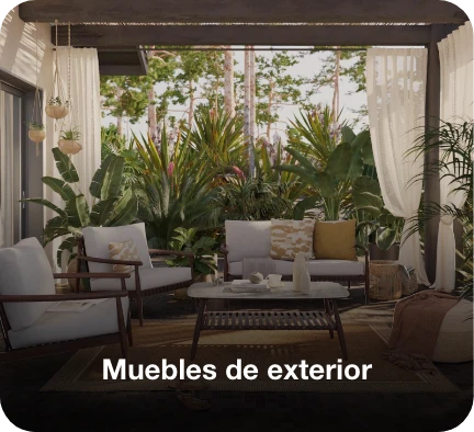 Muebles de exterior para terraza ideales para crear espacios relajantes al aire libre.