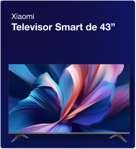 Televisor Smart Xiaomi de 43 pulgadas para disfrutar películas, series y entretenimiento en casa.